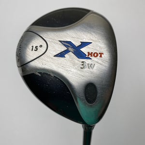 Callaway X Hot 3 Fairway Wood 15* Fujikura Banzai 65g Stiff Graphite Mens RH