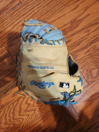 Used Right Hand Throw Rawlings Catcher's Heart of the Hide Baseball Glove 33"