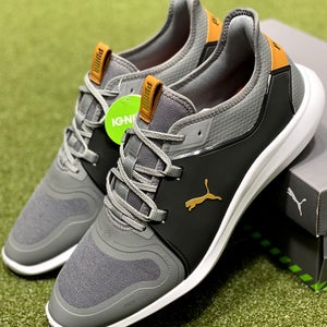 PUMA Ignite Fasten8 Spikeless Golf Shoes Gray/Black 11.5 Medium (D) New #84868