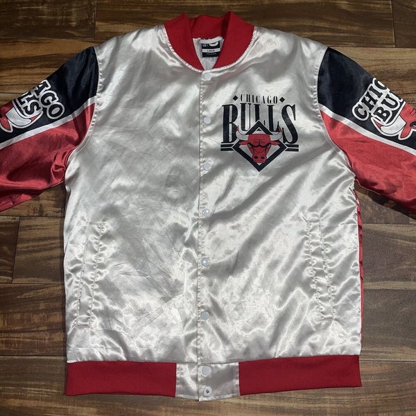 Vintage Chicago Bulls Jacket 90s NBA Michael Jordan Varsity 