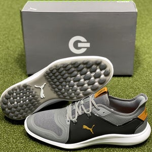 PUMA Ignite Fasten8 Mens Spikeless Golf Shoes Gray/Black 8.5 Medium D New #84862