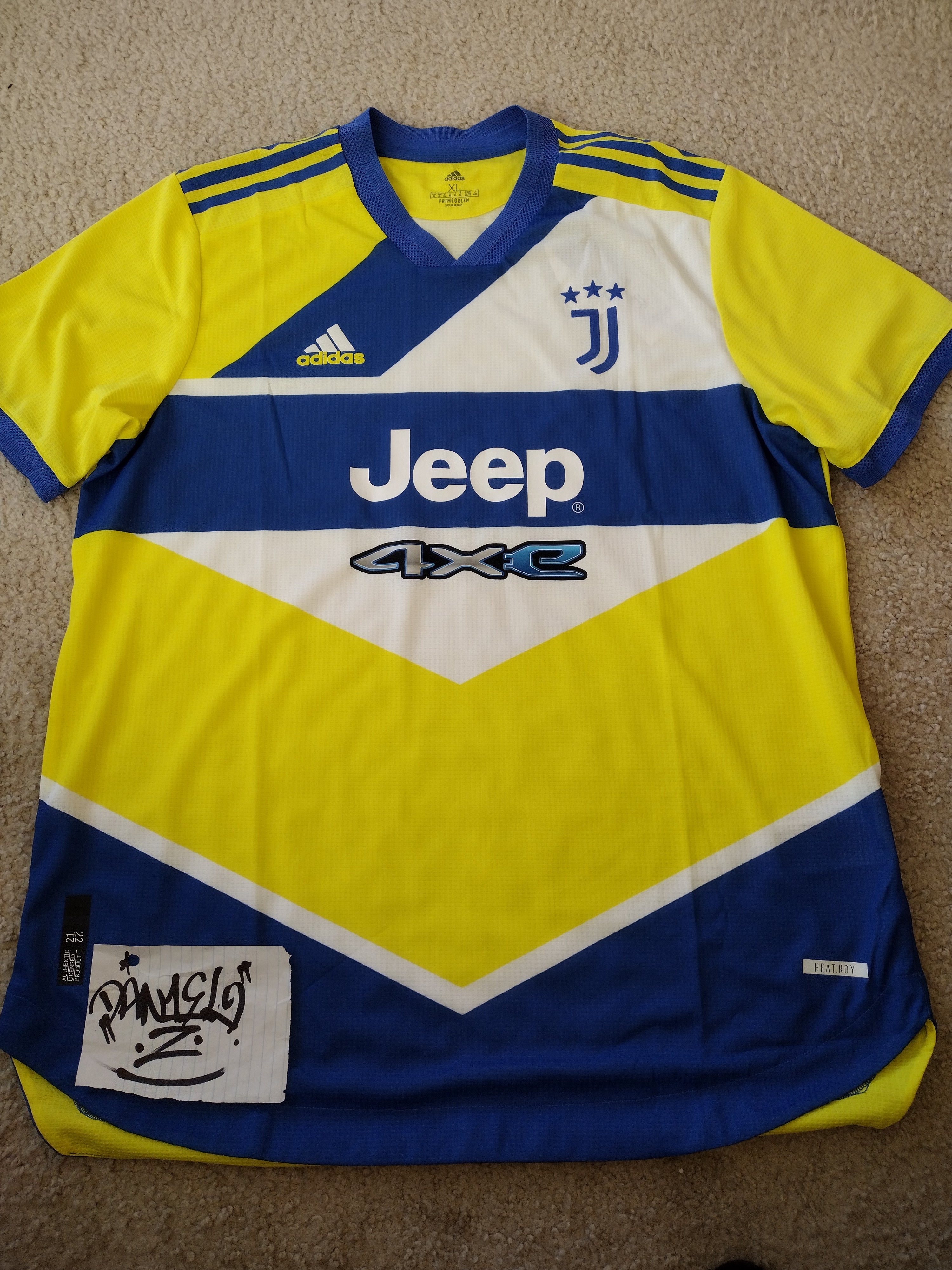 Adidas Juventus 21/22 Third Shirt Yellow S