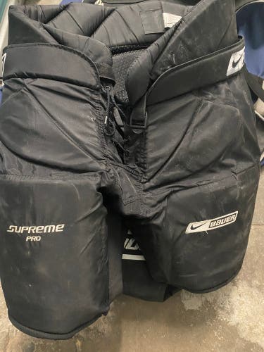 Used Large Bauer Supreme Pro Hockey Goalie Pants