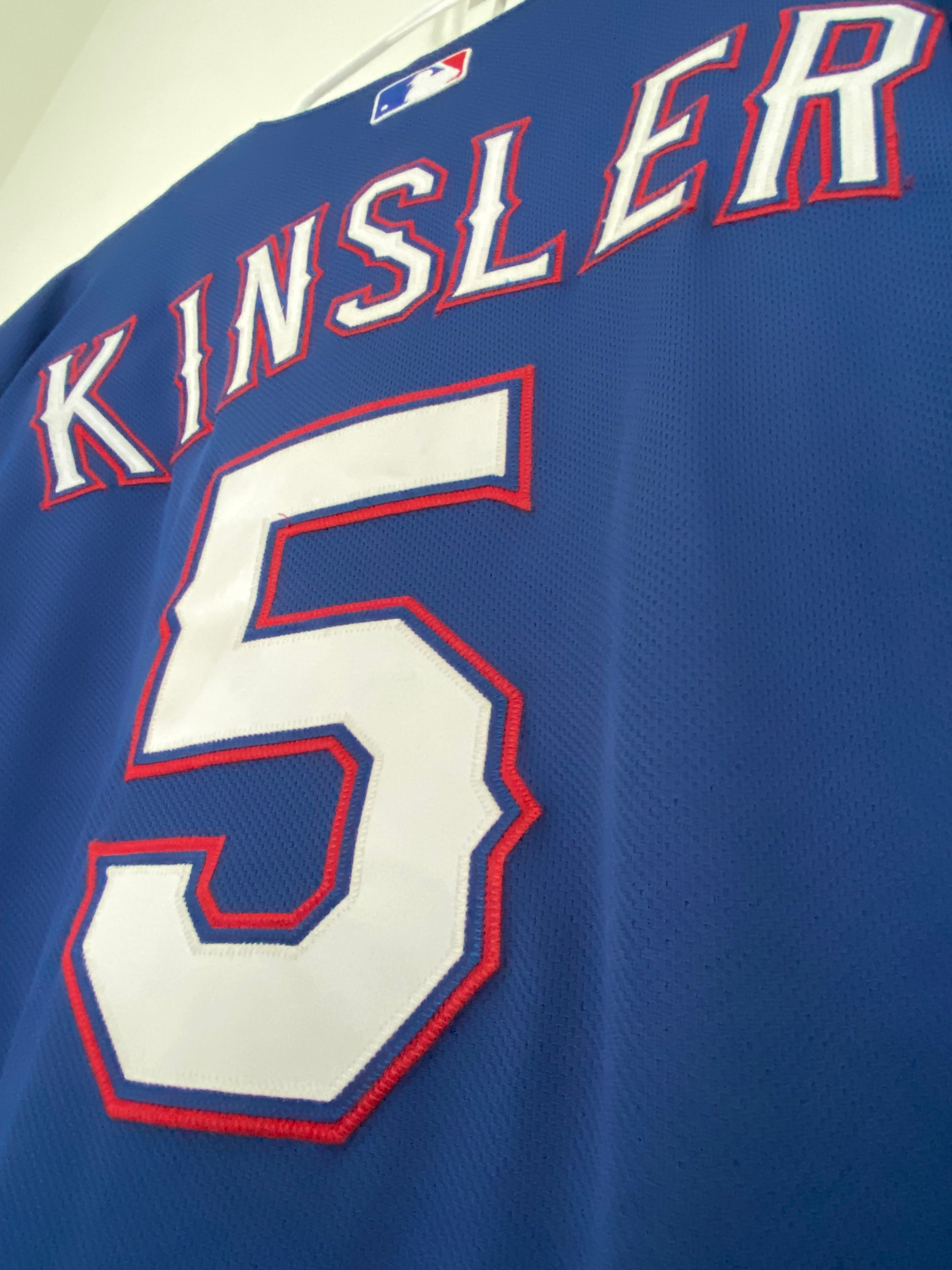 Ian Kinsler 2011 Texas Rangers Authentic World Series Alt Blue Cool Base  Jersey