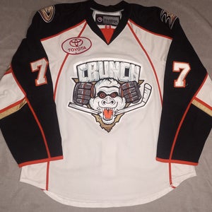 2011-12 Kyle Cumiskey Game Worn Syracuse Crunch Jersey Reebok AHL