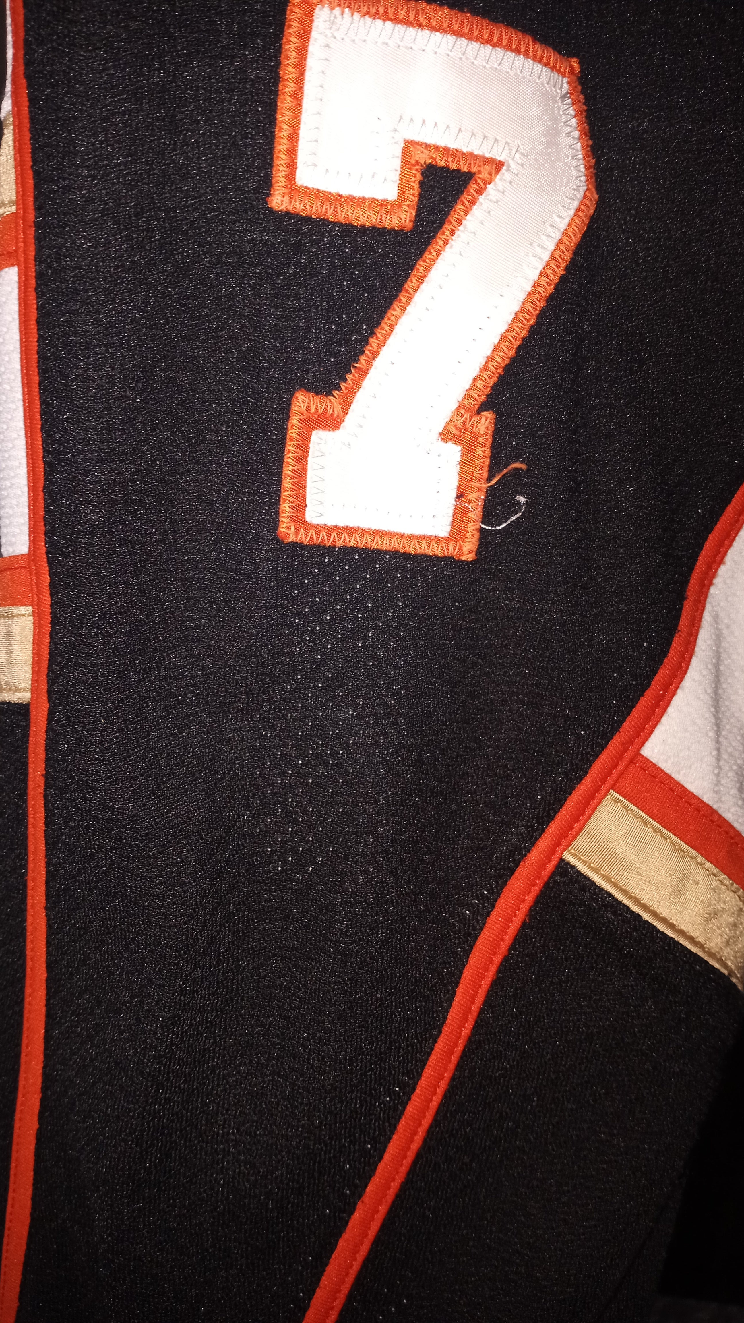 Syracuse Crunch 2000s reebok jersey white L AHL vtg anheim Ducks SYR orange