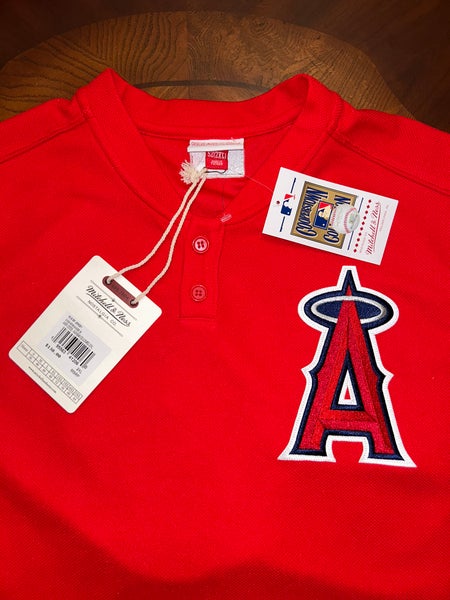 Vladimir Guerrero Autographed Los Angeles Mitchell & Ness Red Baseball  Jersey - BAS (Large)