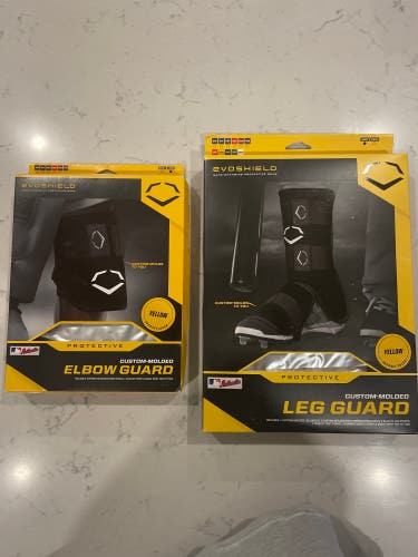 Evoshield Ankle and Elbow Guards - Yellow Adult Large