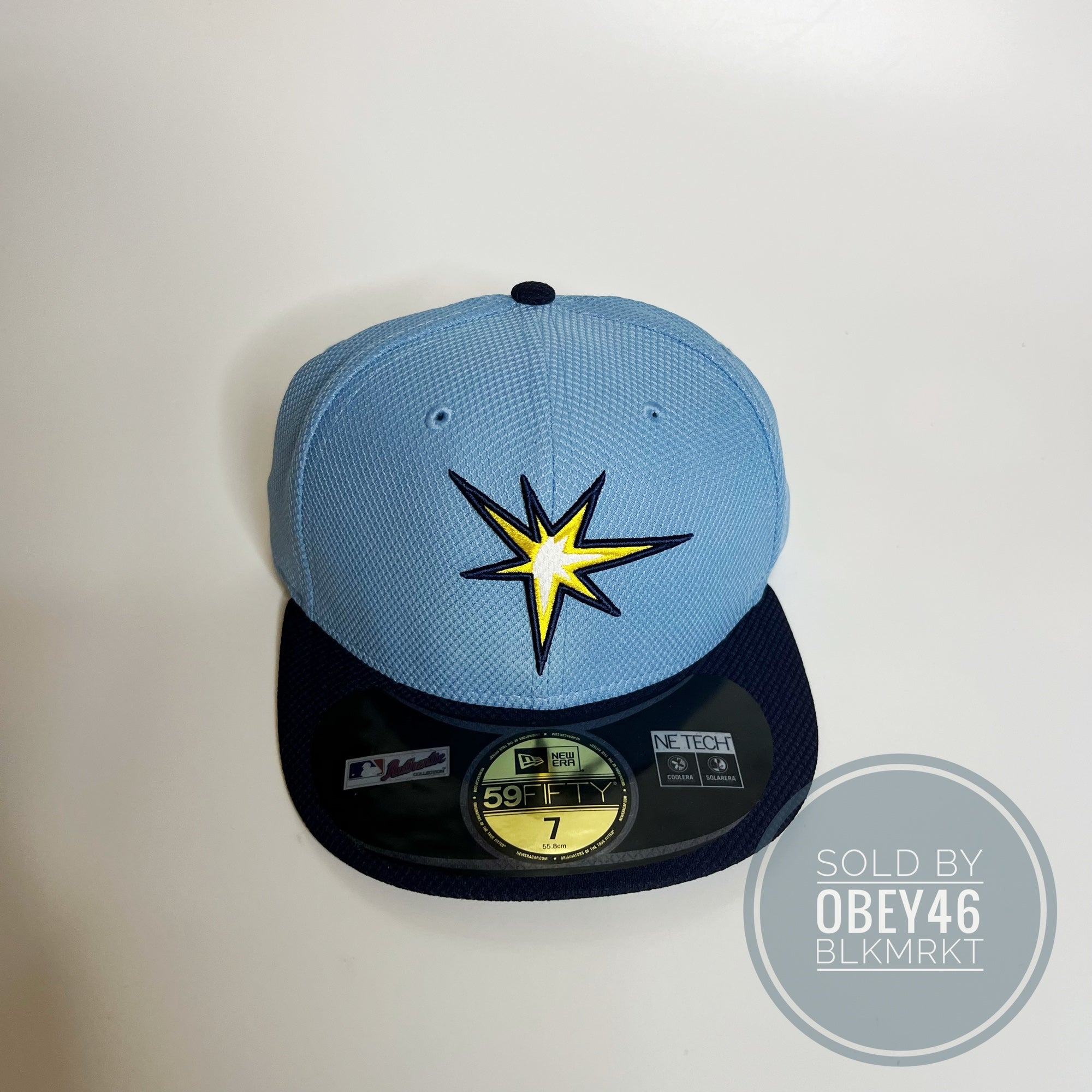 Tampa Bay Devil Rays Hat Baseball Cap Fitted 7 3/8 New Era Vintage