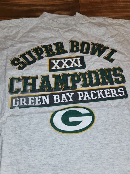Vintage Green Bay Packers Super Bowl XXXI Champions Logo 7 Sports Shirt  Size XL
