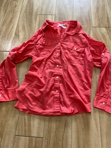 Tommy Hilfiger Women’s XL Red Button Down Shirt