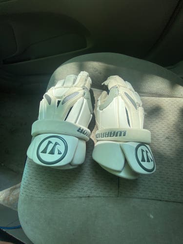Used Warrior Large Burn Lacrosse Gloves