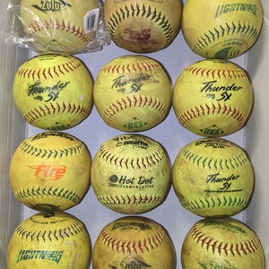 Used Random Softball 24 Pack (2 Dozen)