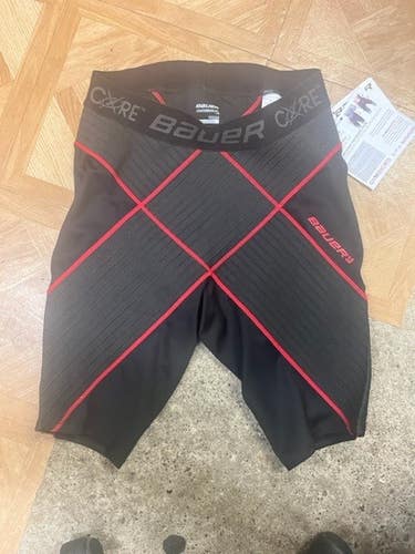New SR Large Bauer Core Compression Hockey Shorts