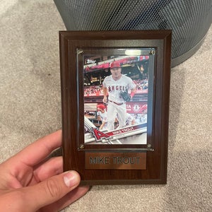 Mike Trout Baseball Card Plaque