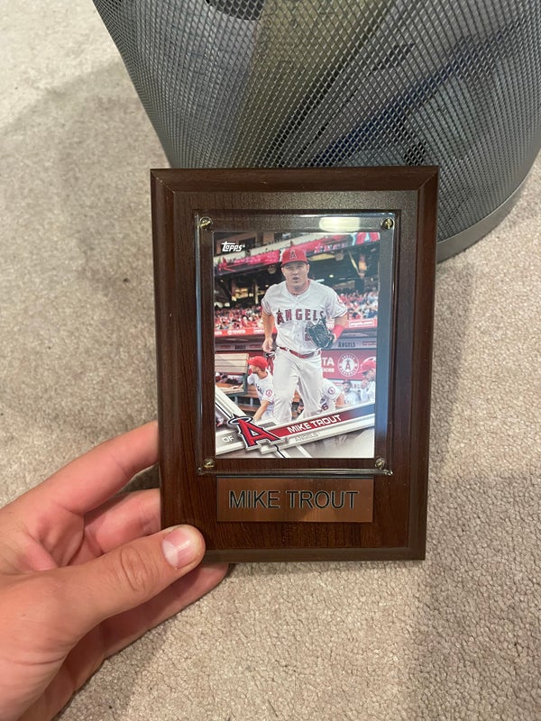 Mike Trout Baseball Card Plaque