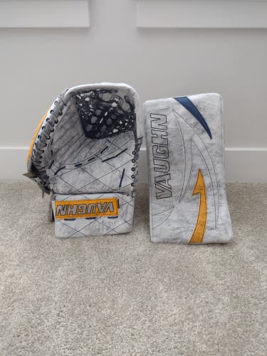 Vaughn Pro Stock Kapalka Full Right V4 Glove V5 Blocker Set