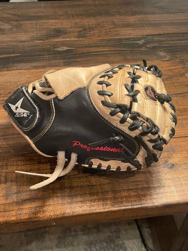 Used Right Hand Throw All Star Catcher's CM1100Pro Baseball Glove 31.5"