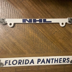 Florida Panthers Plastic License plate Frame
