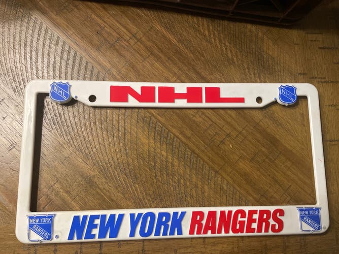 NY Rangers  Plastic License plate Frame