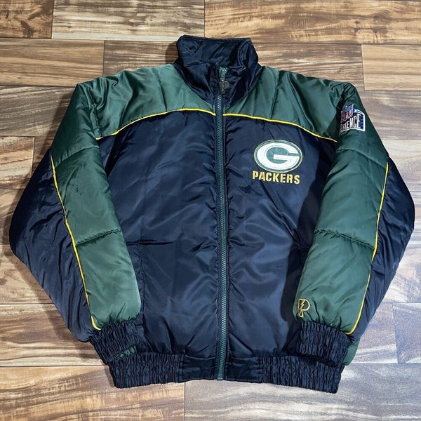 Vintage Green Bay Packers Starter NFL Pro Line Jacket Men's Large Puffer  Zip Up