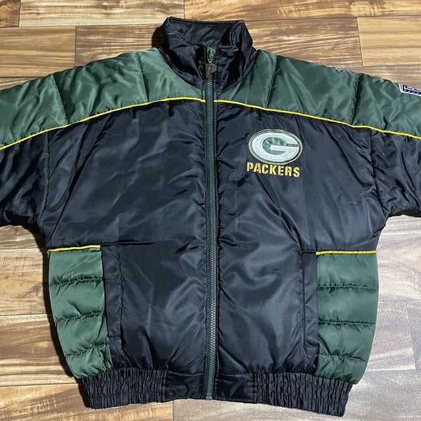 Vintage Green Bay Packers Pro Player Puffer NFL Football Down Jacket Mens  Medium