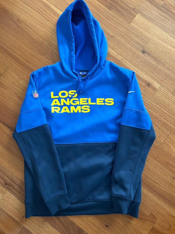 Nike Los Angeles Rams Color Block Therma Nfl Pullover Hoodie in Blue for  Men