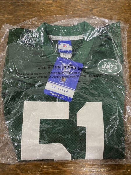 Reebok NFL New York Jets Jonathan Vilma #51 Green Home Jersey Size 48