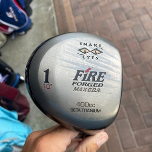 Snake Eyes Titanium Forged Golf Driver 400 Cc / 10 deg in right handed