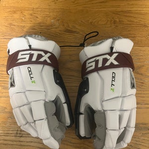 New STX Cell IV Lacrosse Goalie Gloves (Salisbury School)