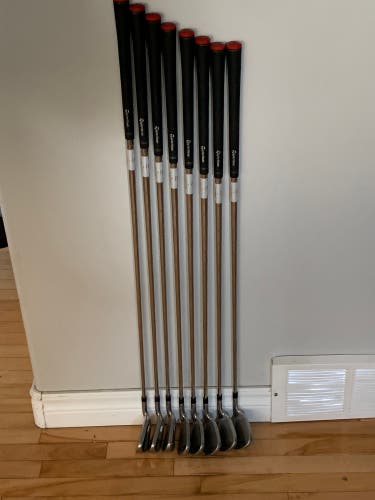 Men's Left Hand Regular Flex Steel Shaft AeroBurner Iron Set