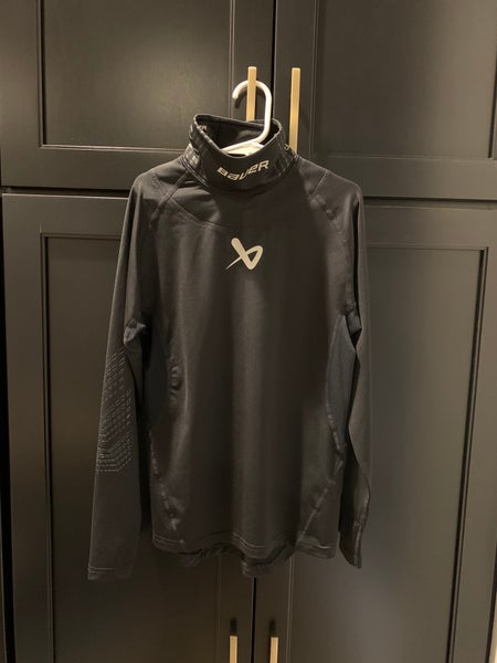 Bauer Youth Small Neck Protect Long Sleeve Base-Layer Top
