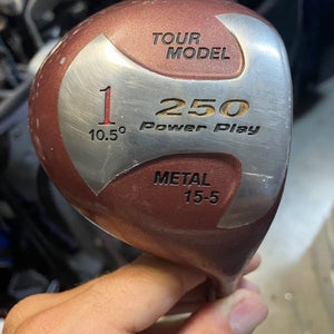 Tour Model Power Play Golf Driver 10.5 deg in right handed  Steel shaft in S flex