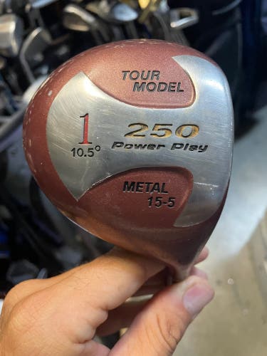 Tour Model Power Play Golf Driver 10.5 deg in right handed  Steel shaft in S flex