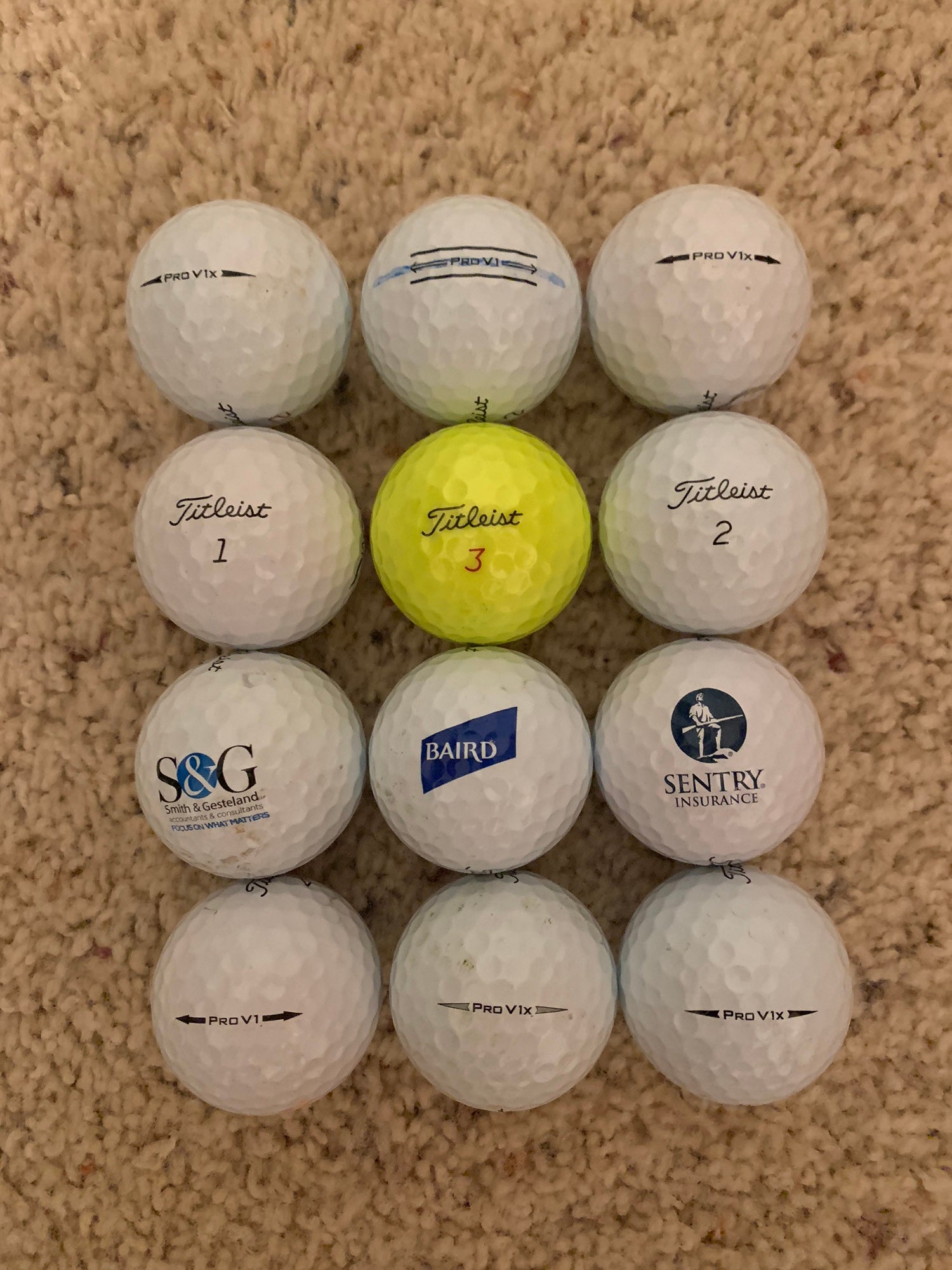 Refurbished Titleist Pro V1 Golf Balls
