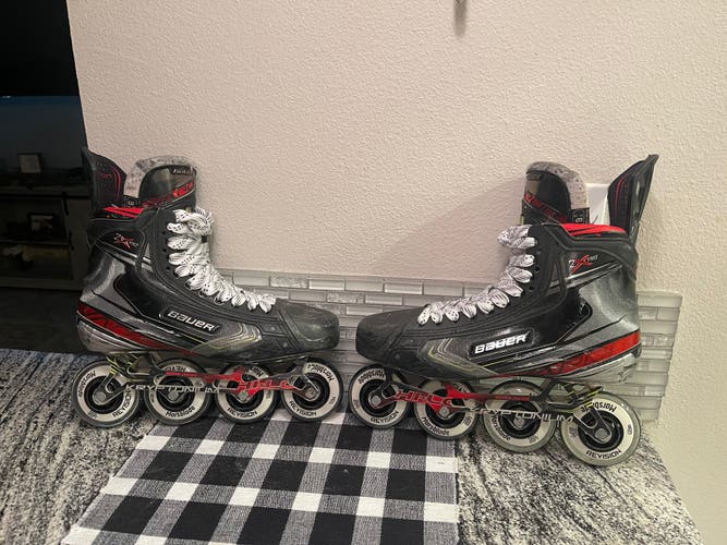 Used Bauer Regular Width Size 9.5 Vapor 2X Pro Hockey Skates