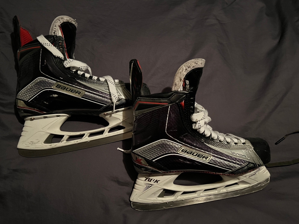 Used Bauer Extra Wide Width  Size 10 Vapor 1X Hockey Skates
