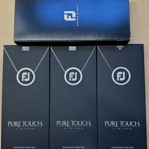 (3) FootJoy Pure Touch Limited Golf Glove Pack Lot Extra Large XL New #84250