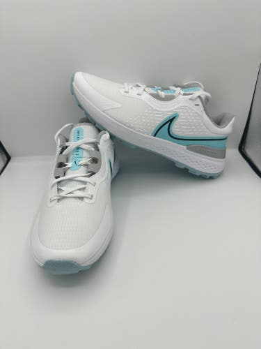 Nike Infinity Pro 2 White Blue Grey React Golf Shoes DJ5593-114 Size 10