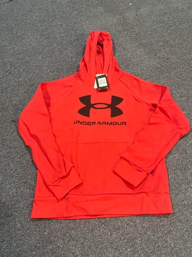 New Red Under Armour Hoodie Youth Large