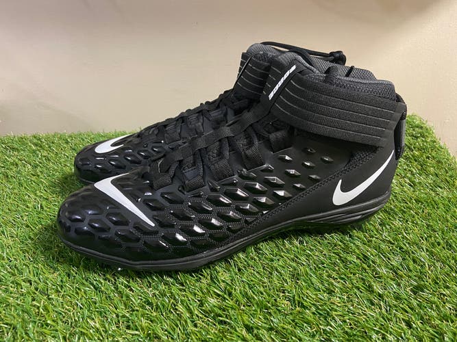 *SOLD* Nike Force Savage Pro 2 Black White Football Cleats AH4000-002 Men Size 12.5 NEW