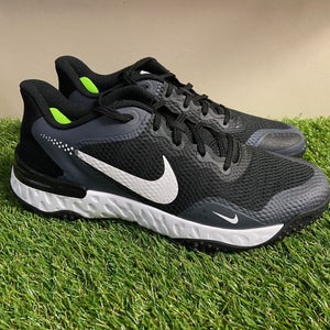 *SOLD* Nike Alpha Huarache Elite 3 Turf Baseball Shoes Grey Mens 10 CK0748-003 NEW