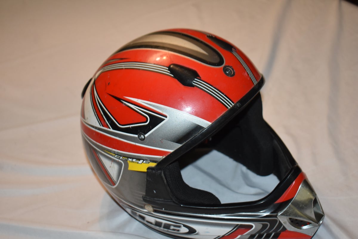 HJC CL-X4c Effect Motocross Helmet, Red, Youth S/M