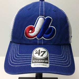 Montreal Expos '47 MLB 9FORTY Adjustable CooperstownSnapback Hat Cap Mesh
