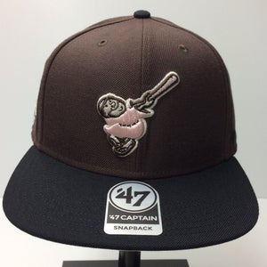 San Diego Padres 47 Brand Brown MLB Captain Adjustable Snapback Hat Dad Cap