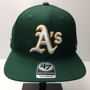 2023 Oakland Athletics '47 Brand MLB Sure Shot Adjustable Snapback Hat Cap Green