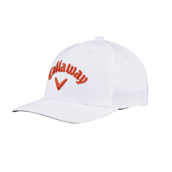 NEW 2023 Callaway Performance Pro White/Orange Adjustable Golf Hat/Cap