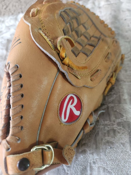 Rawling ABG36 Size 12.5 Brown Leather Baseball Glove Signed Dale