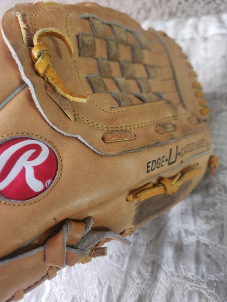 Rawling ABG36 Size 12.5 Brown Leather Baseball Glove Signed Dale