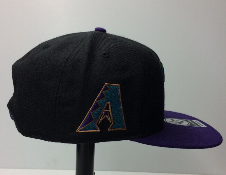 47 Arizona Diamondbacks No Shot Captain Adjustable Snapback Black Hat